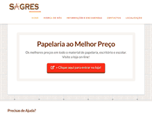 Tablet Screenshot of papelariasagres.com